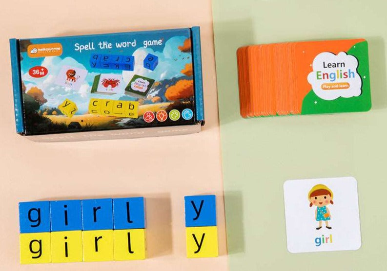 Kids Word Fight Building Blocks Parent-child Interactive Game - ChoreGirl