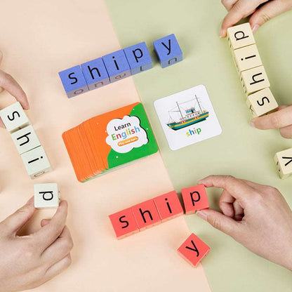 Kids Word Fight Building Blocks Parent-child Interactive Game - ChoreGirl