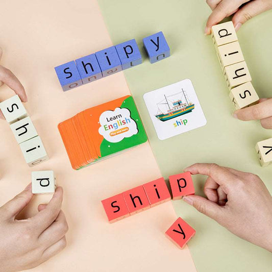 Kids Word Fight Building Blocks Parent-child Interactive Game - ChoreGirl