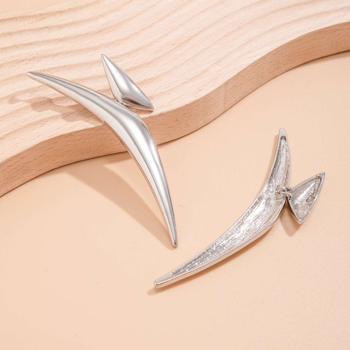 Women's Exaggerated Geometry Bold Triangle Stud Earrings - ChoreGirl