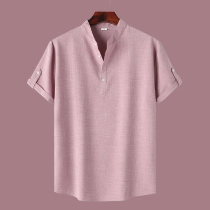Men's Solid Color Short Sleeve Shirt - ChoreGirl