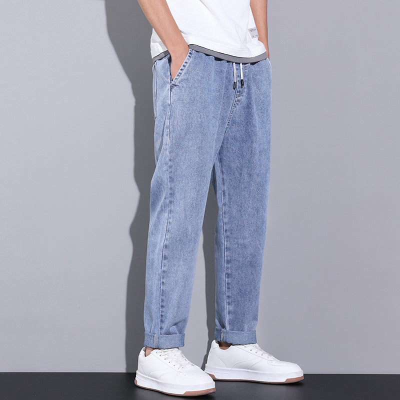 Men's Washed Out Denim Wide Leg Jeans - ChoreGirl