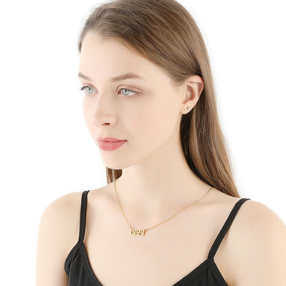 Unisex 18K Stainless Steel 1990-2022 Year Necklace - ChoreGirl