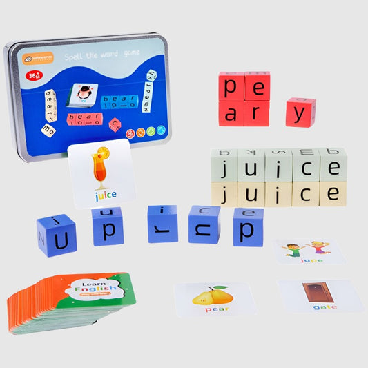 Kids Word Fight Building Blocks Parent-child Interactive Game - ChoreGirl
