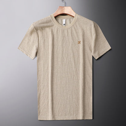 Men's Breathable Round Neck Short-sleeved T-shirt - ChoreGirl