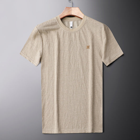 Men's Breathable Round Neck Short-sleeved T-shirt - ChoreGirl