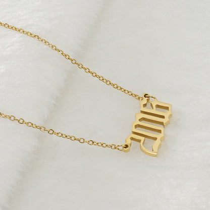 Unisex 18K Stainless Steel 1990-2022 Year Necklace - ChoreGirl