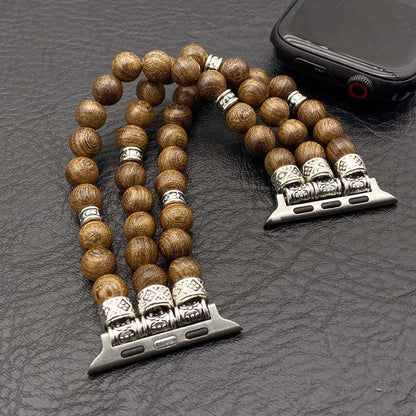 Solid Wood Bead Bracelet for Apple Watch - ChoreGirl