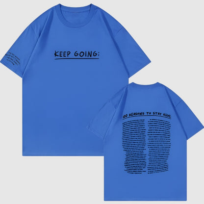 Men's Casual Motivational Print 100% Cotton Round Neck T-shirt - ChoreGirl