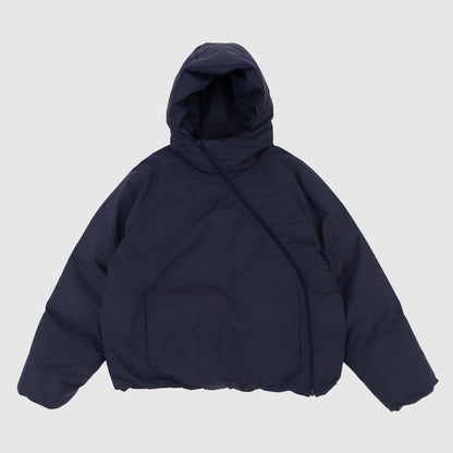 Men's Functional Oblique Zipper Hooded Loose Fit Coat - ChoreGirl