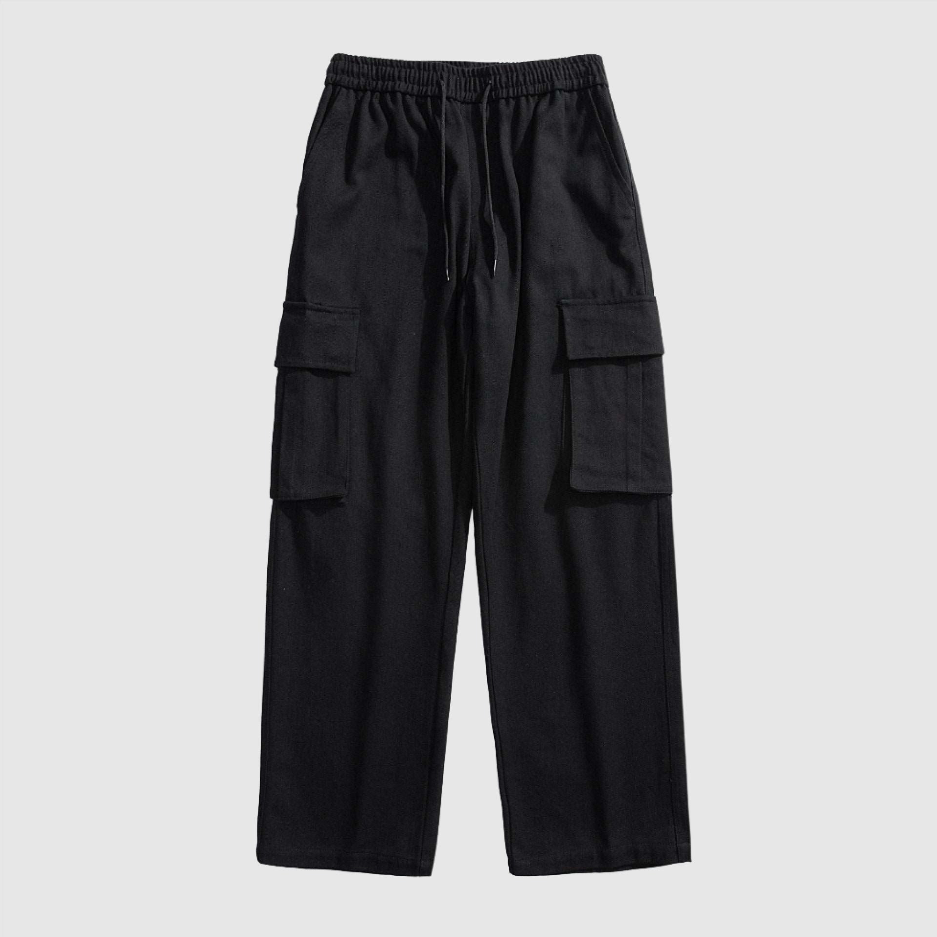 Men's Retro Straight Wide Leg Cargo Pants - ChoreGirl