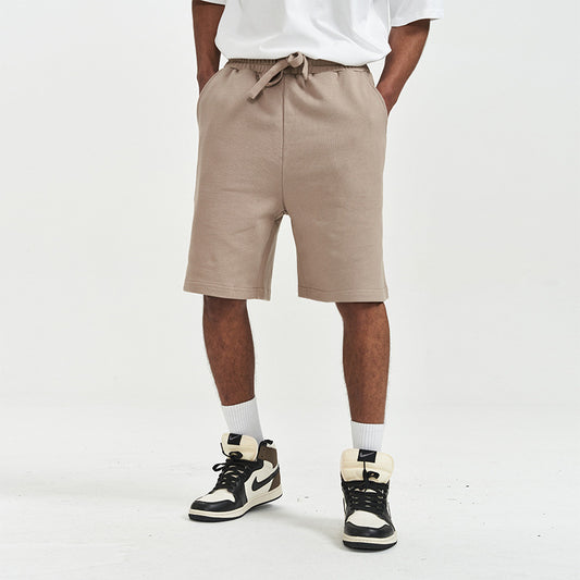 Men's Casual Loose Drawstring Heavy Cotton Shorts - ChoreGirl