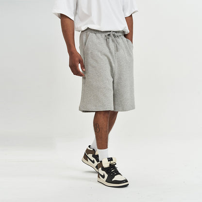 Men's Casual Loose Drawstring Heavy Cotton Shorts - ChoreGirl