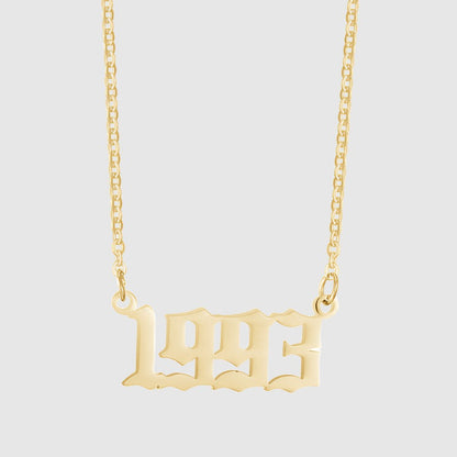 Unisex 18K Stainless Steel 1990-2022 Year Necklace - ChoreGirl