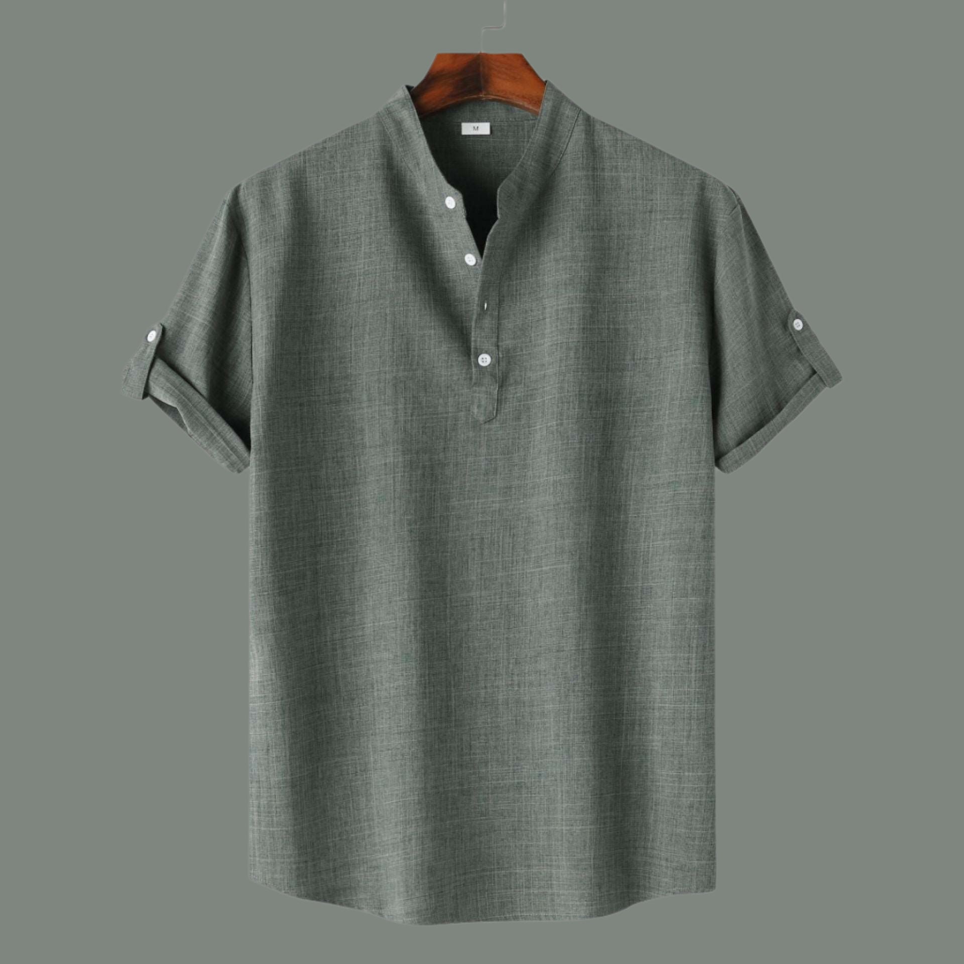 Men's Solid Color Short Sleeve Shirt - ChoreGirl