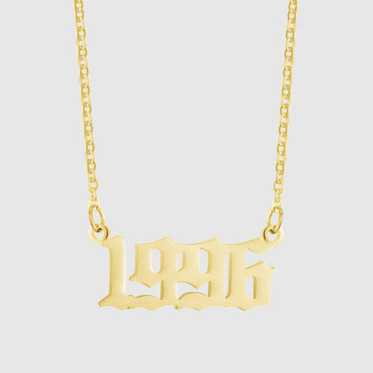 Unisex 18K Stainless Steel 1990-2022 Year Necklace - ChoreGirl