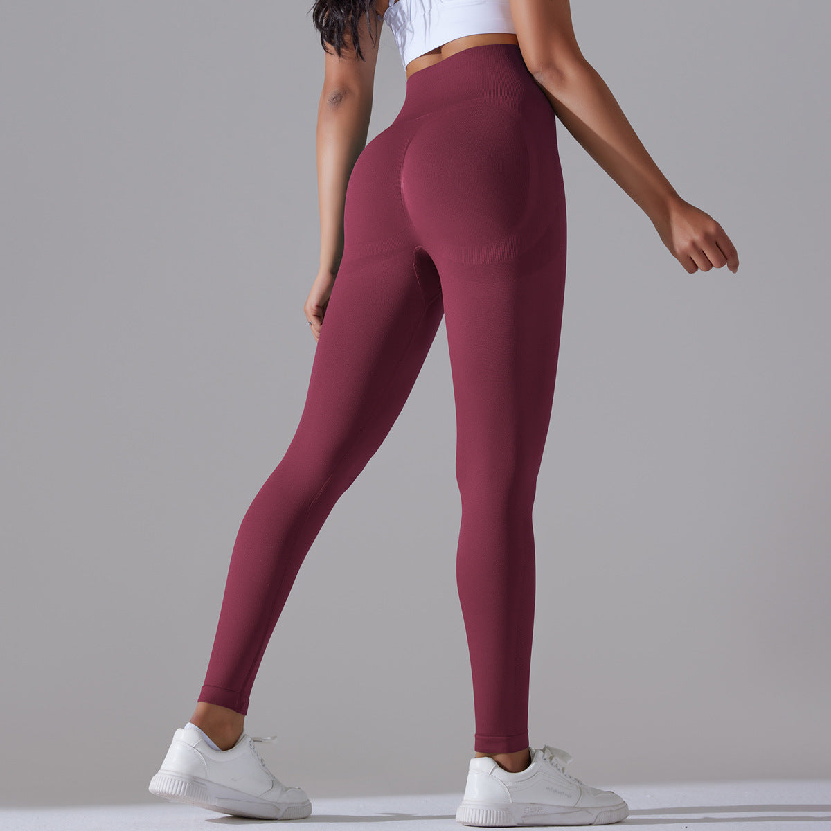 Women's Knitted High Waist Yoga Pants - ChoreGirl