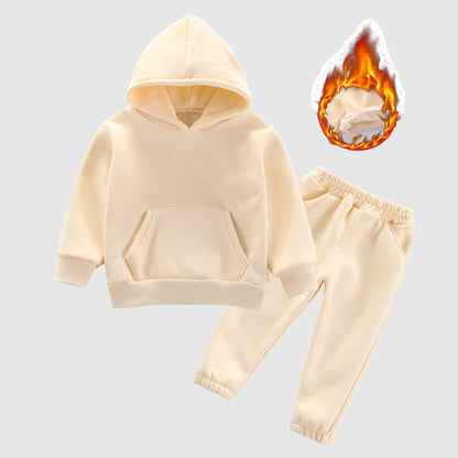 Baby Boys and Girls Hooded Sweatshirt and Pants Two-piece Outfit Set - ChoreGirl
