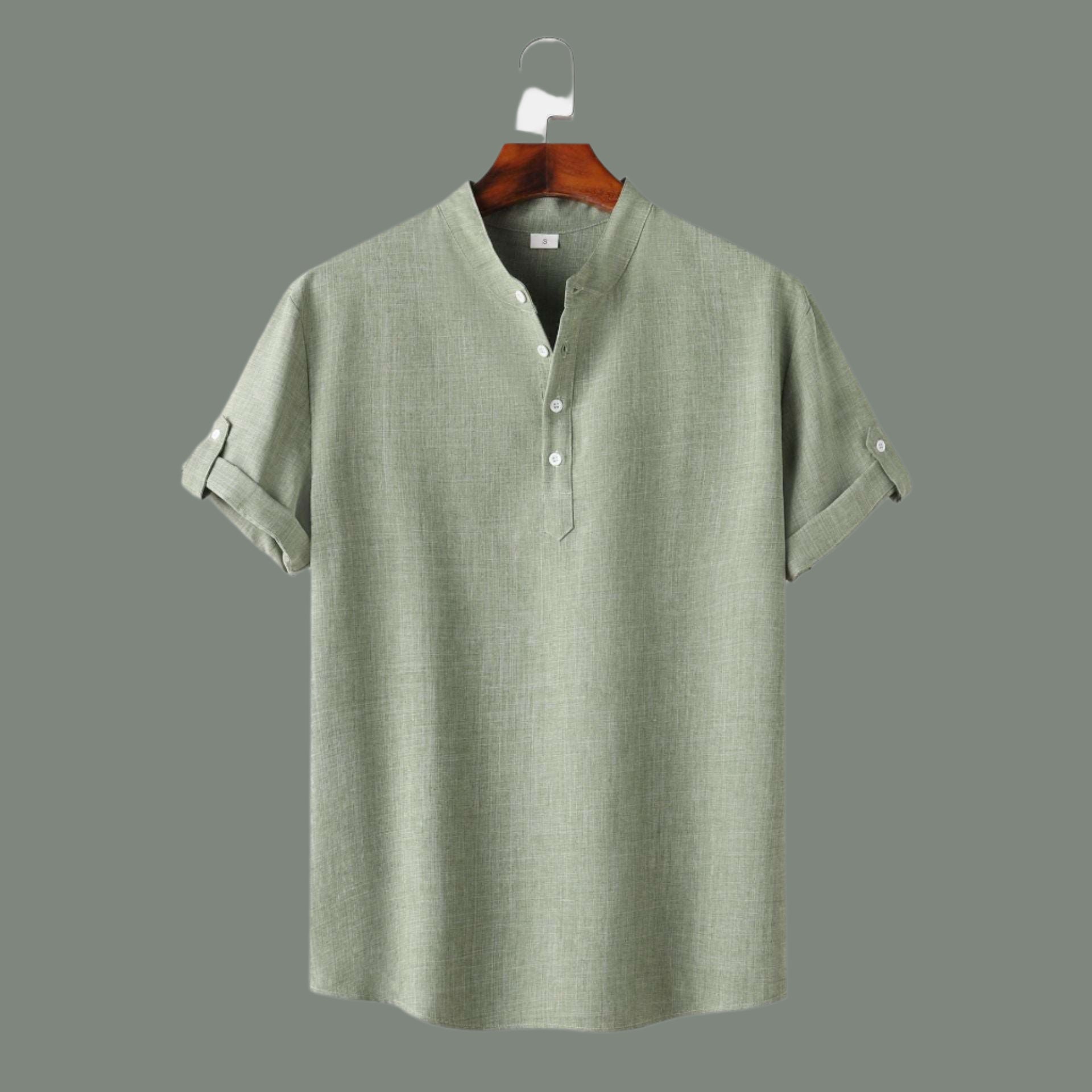 Men's Solid Color Short Sleeve Shirt - ChoreGirl