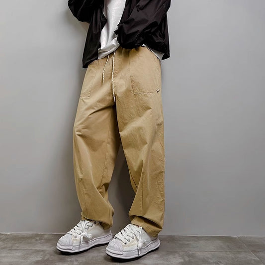 Men's Casual Loose Straight Leg Pants - ChoreGirl