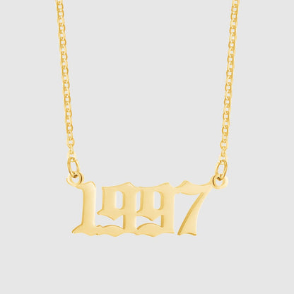 Unisex 18K Stainless Steel 1990-2022 Year Necklace - ChoreGirl