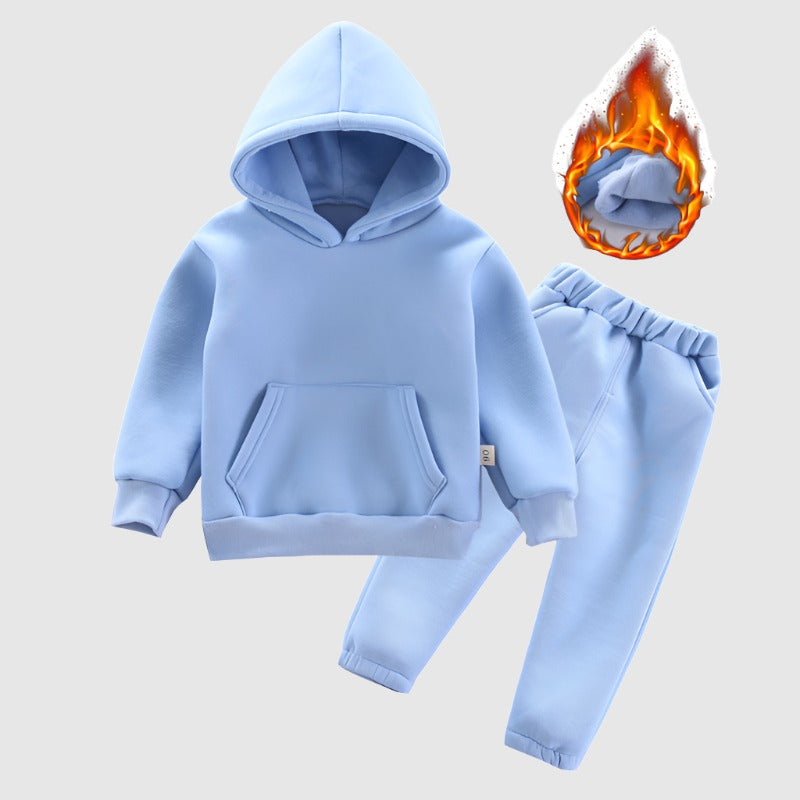 Baby Boys and Girls Hooded Sweatshirt and Pants Two-piece Outfit Set - ChoreGirl
