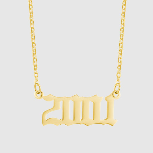 Unisex 18K Stainless Steel 1990-2022 Year Necklace - ChoreGirl