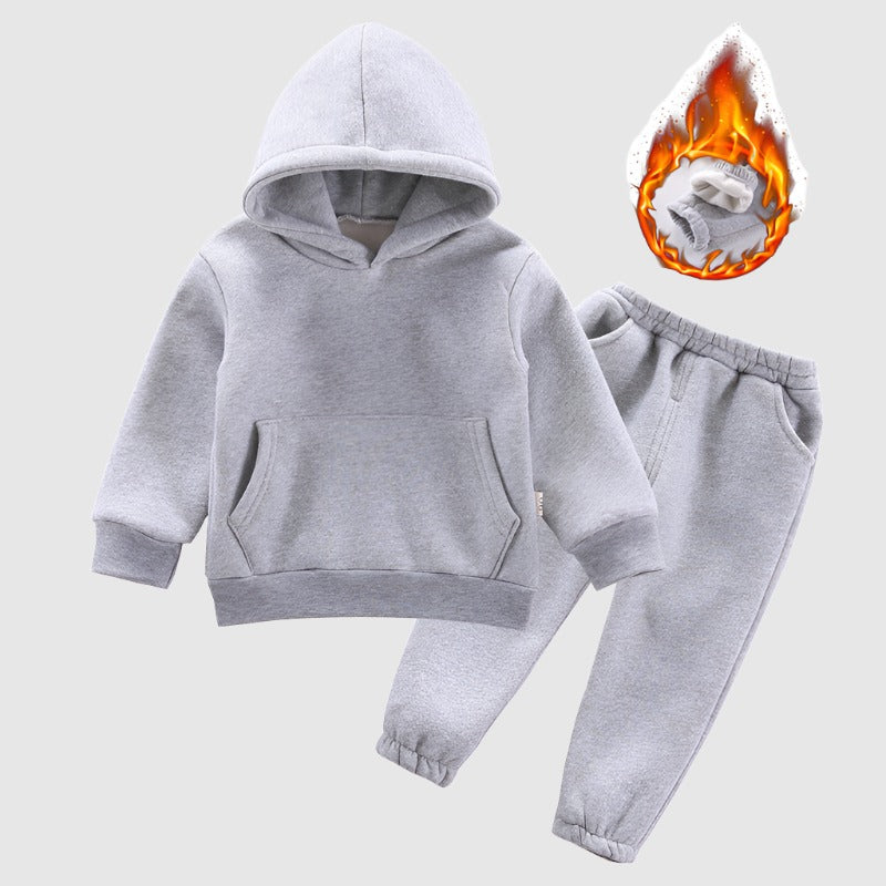 Baby Boys and Girls Hooded Sweatshirt and Pants Two-piece Outfit Set - ChoreGirl