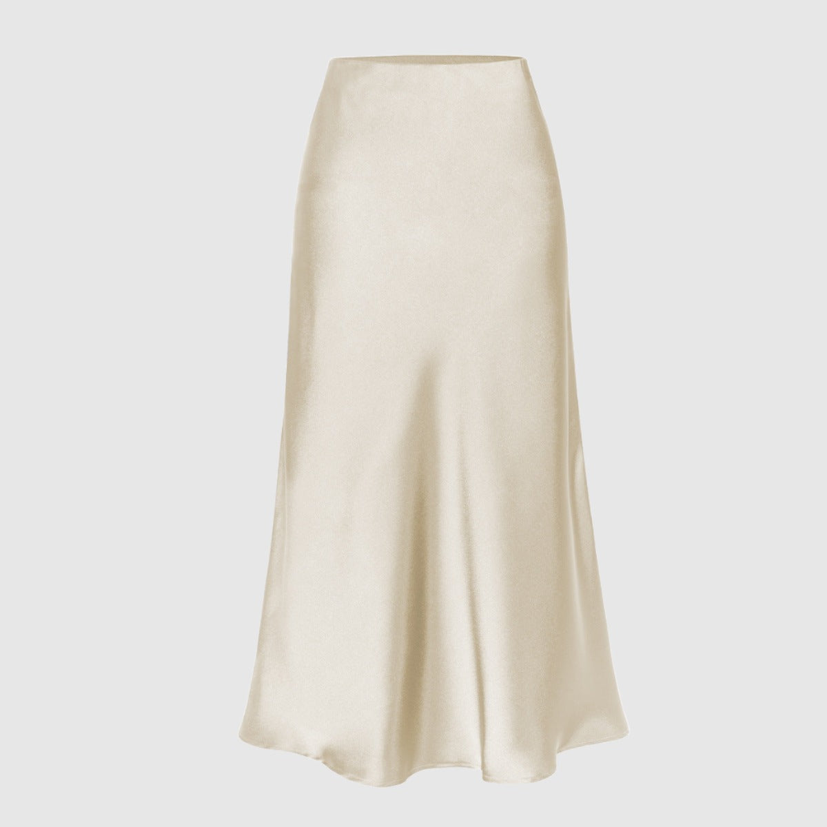 Women's Elastic Waist High Waist Mid-length Skirt - ChoreGirl