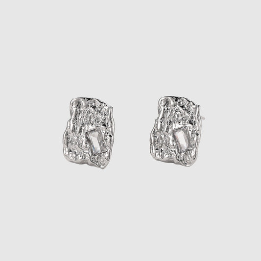 Women's Elegant Small Square Stud Earrings - ChoreGirl