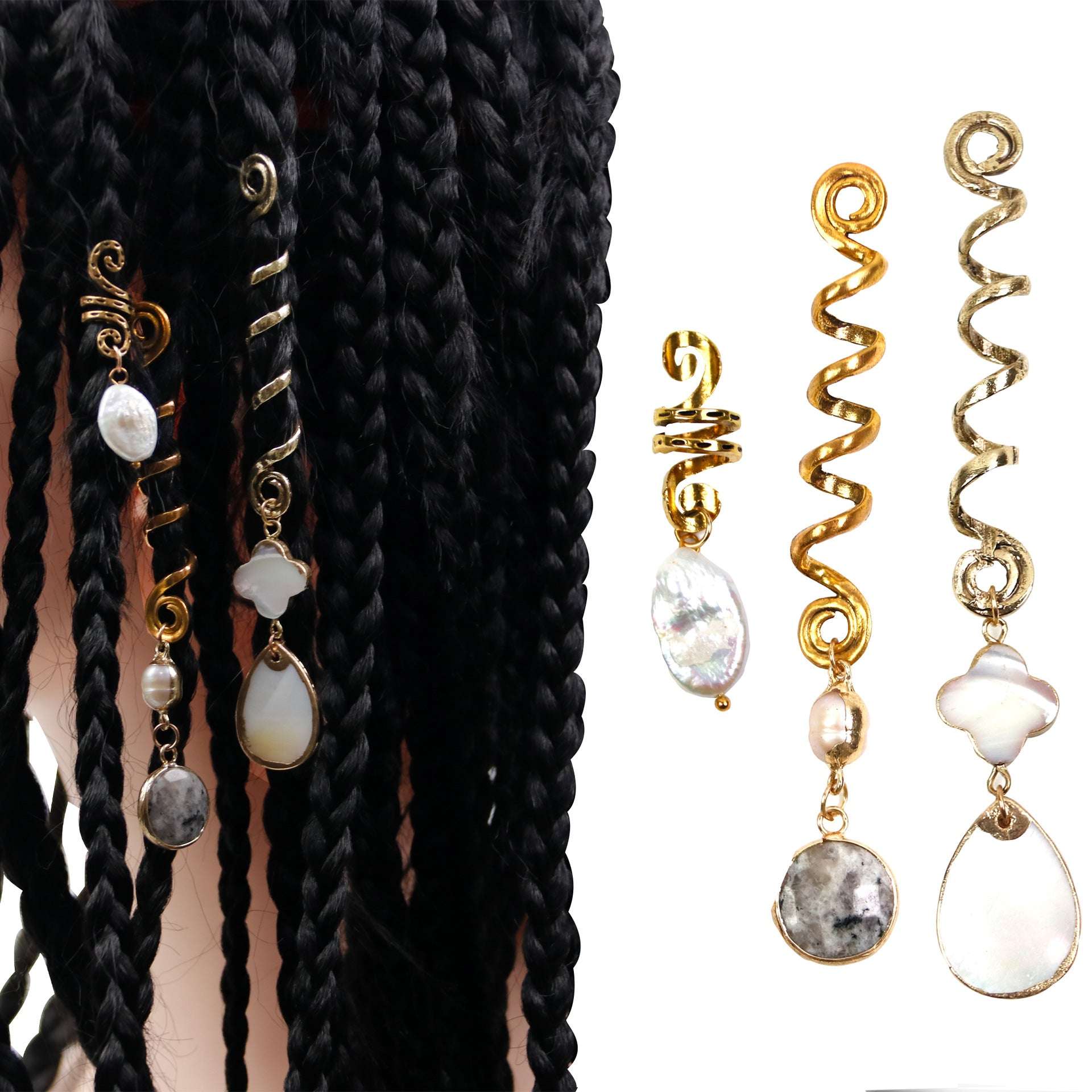 Women's Alloy Shell Dreadlocks Pendant Hair Accessories - ChoreGirl