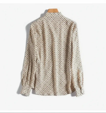 French style women’s geometric shirt
