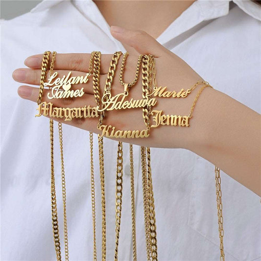 Personalized Custom Name Stainless Steel Necklace - ChoreGirl