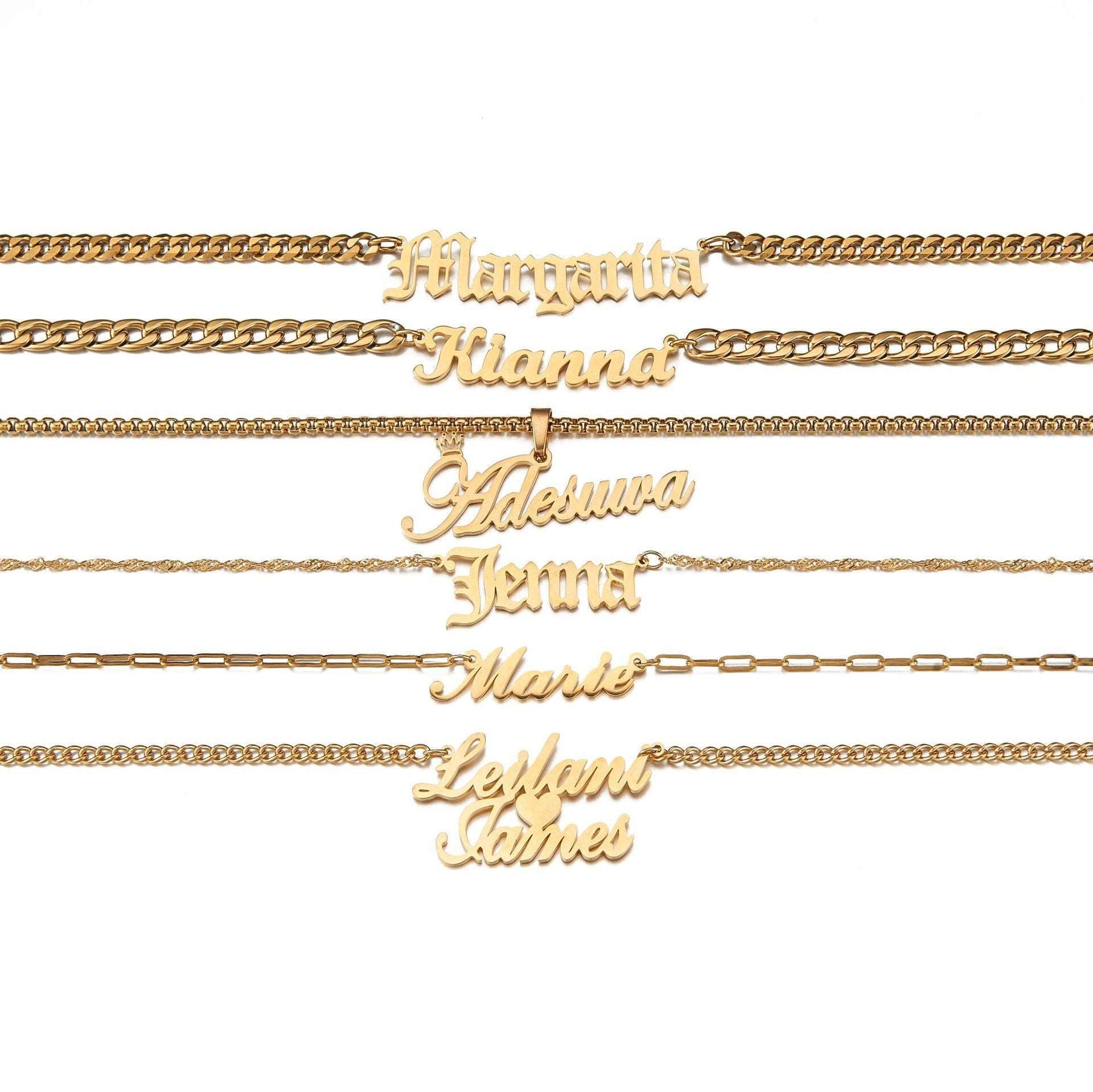 Personalized Custom Name Stainless Steel Necklace - ChoreGirl