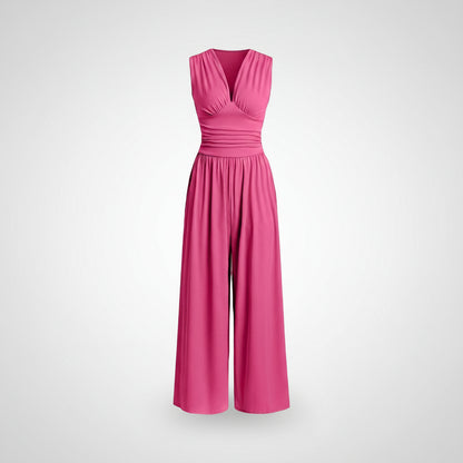 Pink jumpsuit on a white background