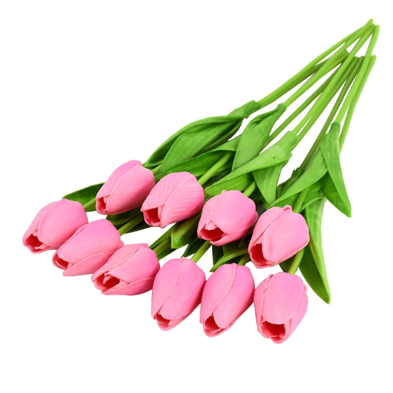 Artificial Tulip Flower Bouquet Decor - ChoreGirl