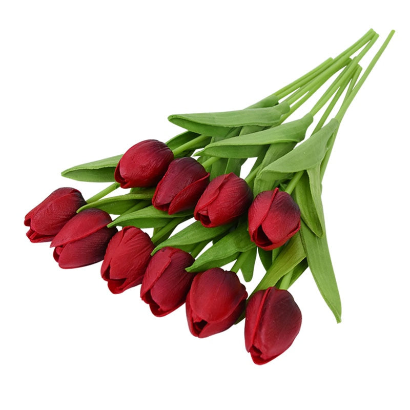Artificial Tulip Flower Bouquet Decor - ChoreGirl