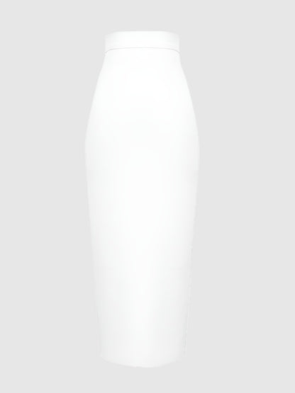 Women's Elegant Elastic Bandage Pencil Skirt - ChoreGirl