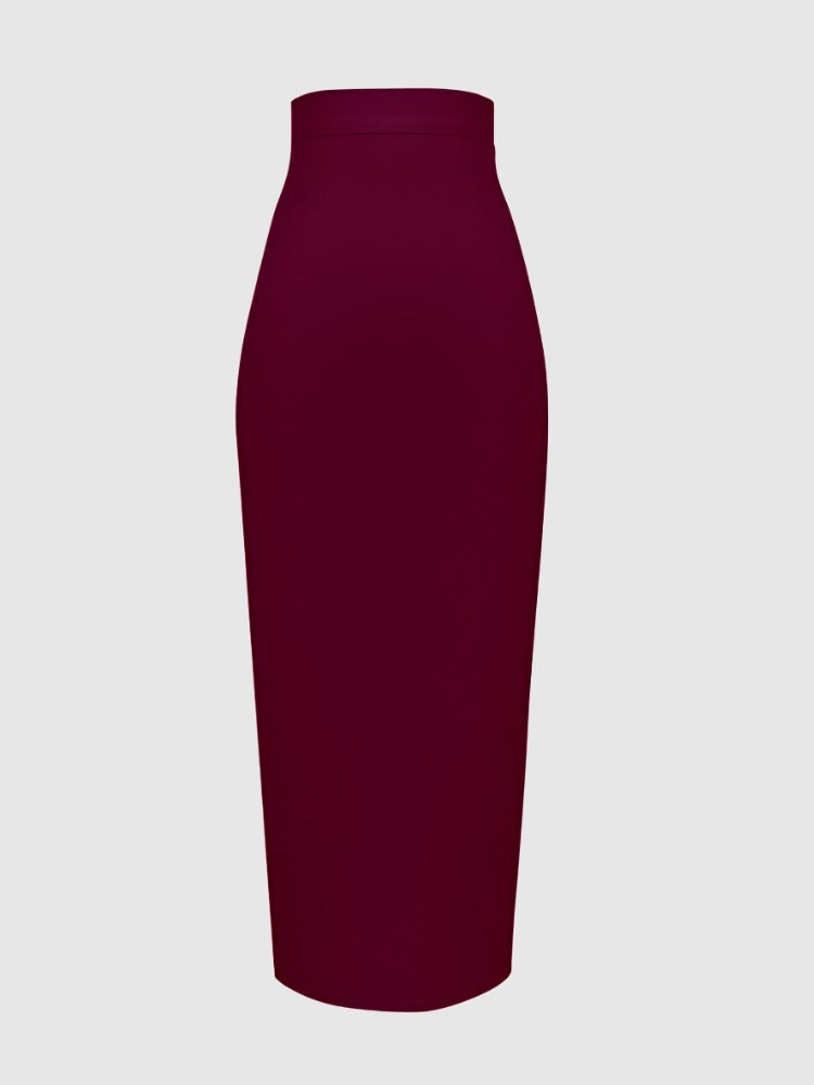 Women's Elegant Elastic Bandage Pencil Skirt - ChoreGirl