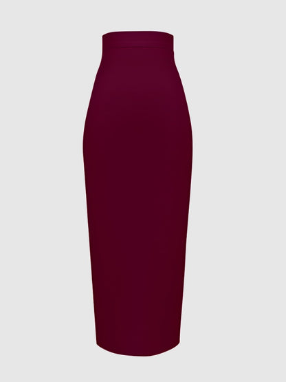 Women's Elegant Elastic Bandage Pencil Skirt - ChoreGirl
