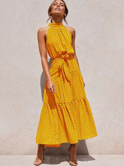 Women's Casual Long Strapless Sundress - ChoreGirl