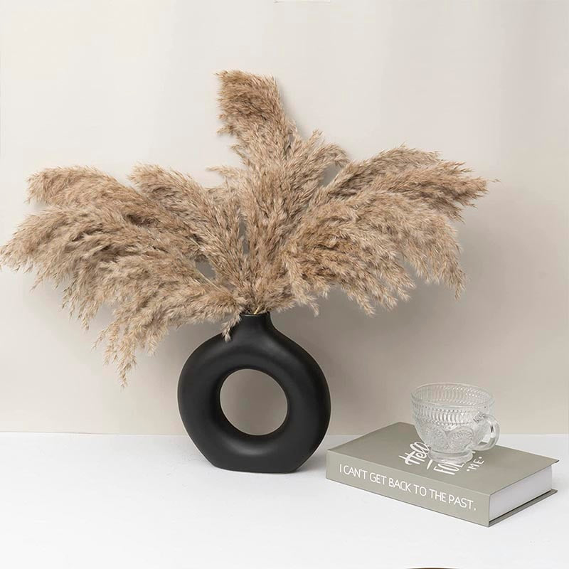 Circular Hollow Ceramic Vase - ChoreGirl