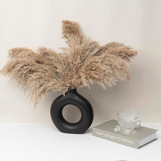 Circular Hollow Ceramic Vase - ChoreGirl
