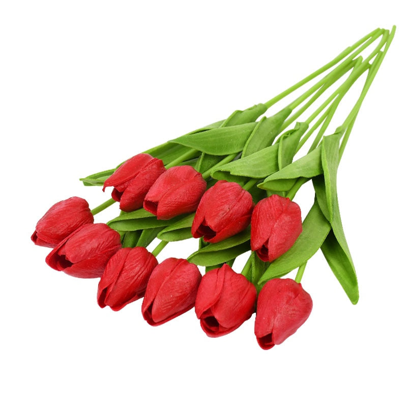 Artificial Tulip Flower Bouquet Decor - ChoreGirl