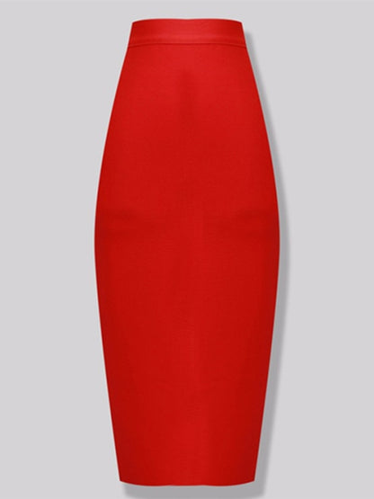 Women's Elegant Elastic Bandage Pencil Skirt - ChoreGirl