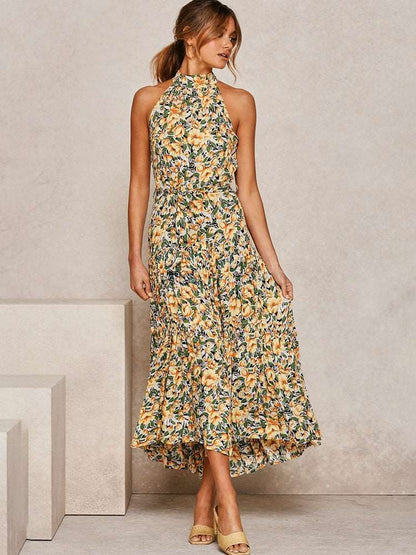 Women's Casual Long Strapless Sundress - ChoreGirl
