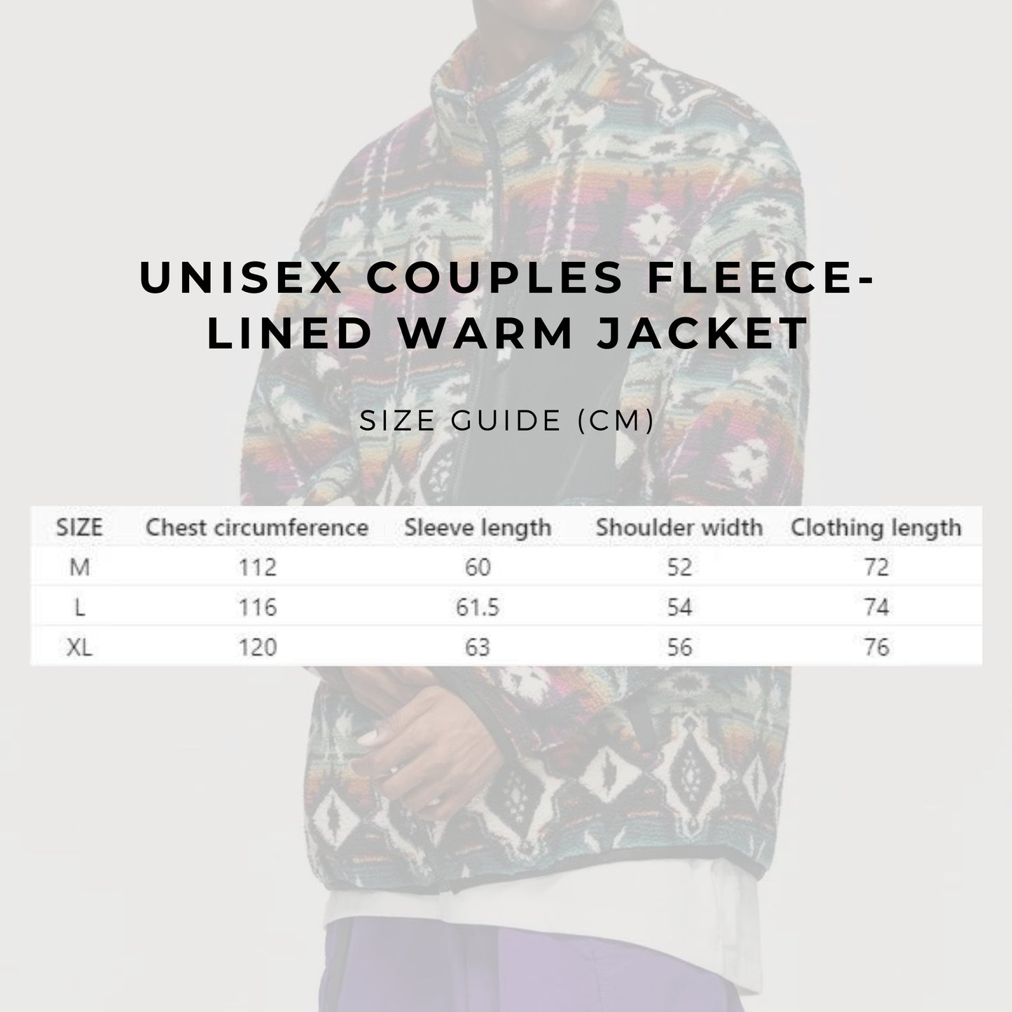 Unisex Couples Fleece-lined Warm Jacket - ChoreGirl