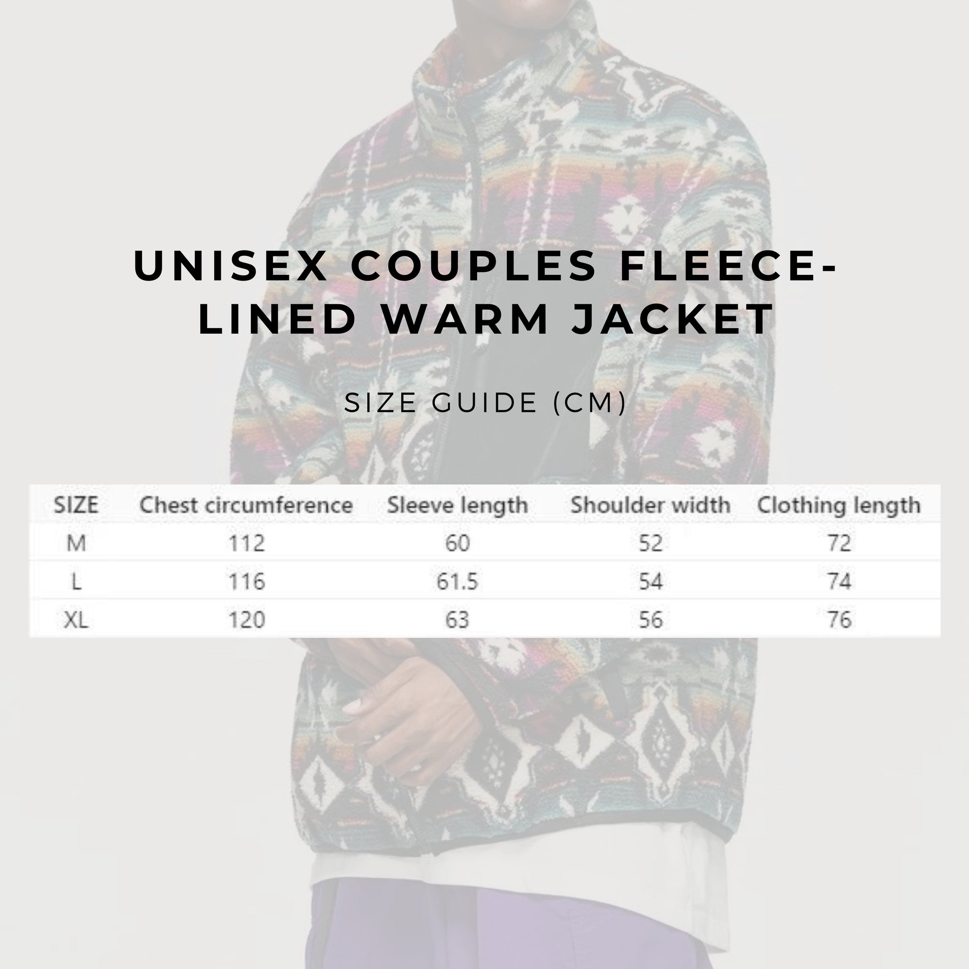 Unisex Couples Fleece-lined Warm Jacket - ChoreGirl