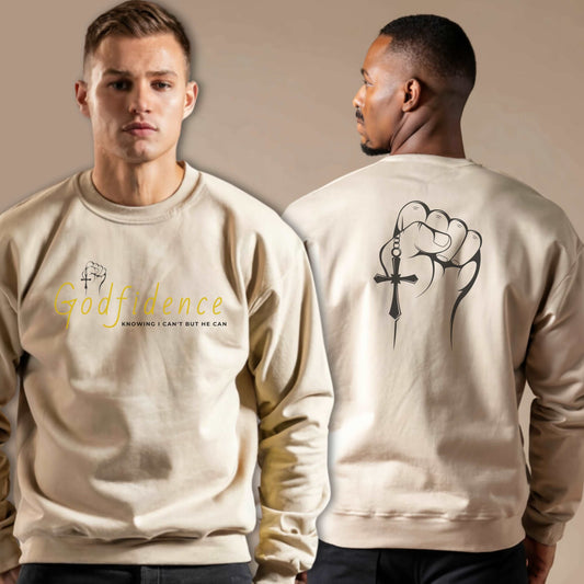 Custom Unisex Godfidence Heavy Blend Crewneck Sweatshirt | PERSONALIZED - ChoreGirl