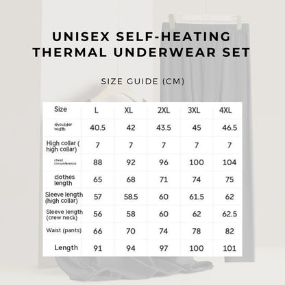 Unisex Self-heating Thermal Underwear Set - ChoreGirl